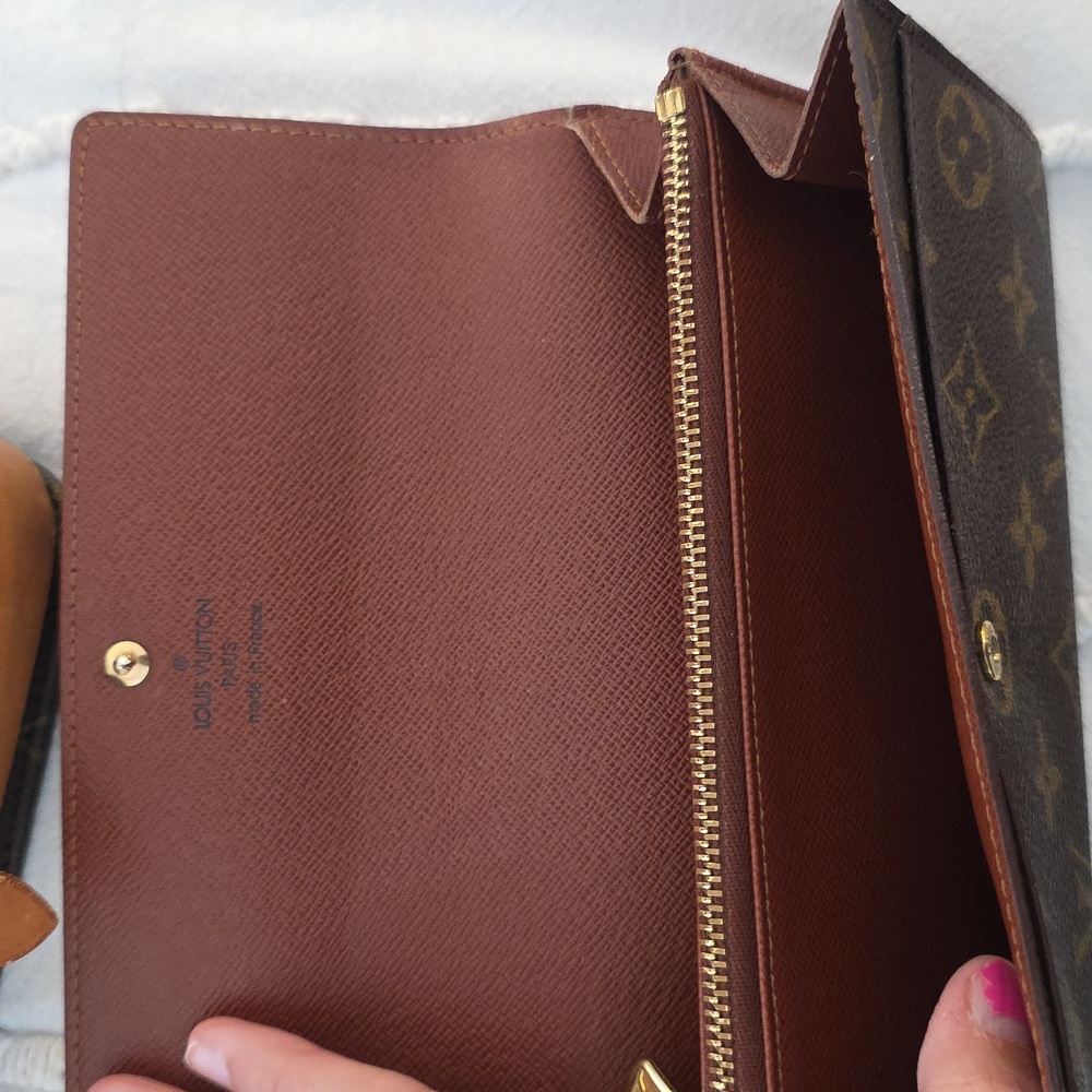 Bundle: LOUIS VUITTON Monogram Mini Cartouchiere Crossbody Bag And Long Wallet - Picture 15 of 16